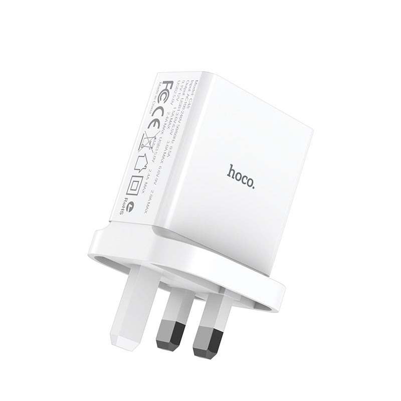 Wall charger “C48 Breakthrough” three USB ports UK