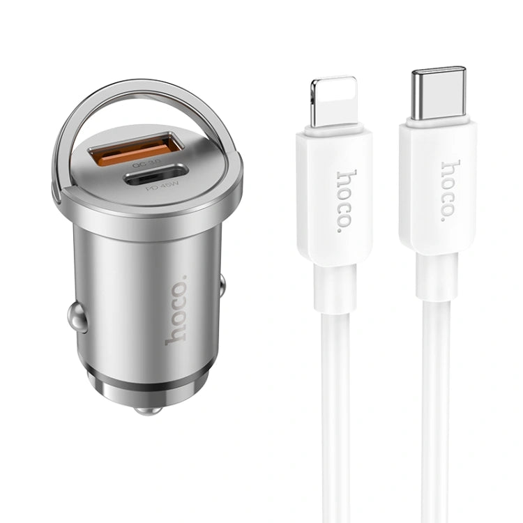 hoco NZ10 Handy PD45W + QC3.0 Car Fast Charging Charger with Type-C