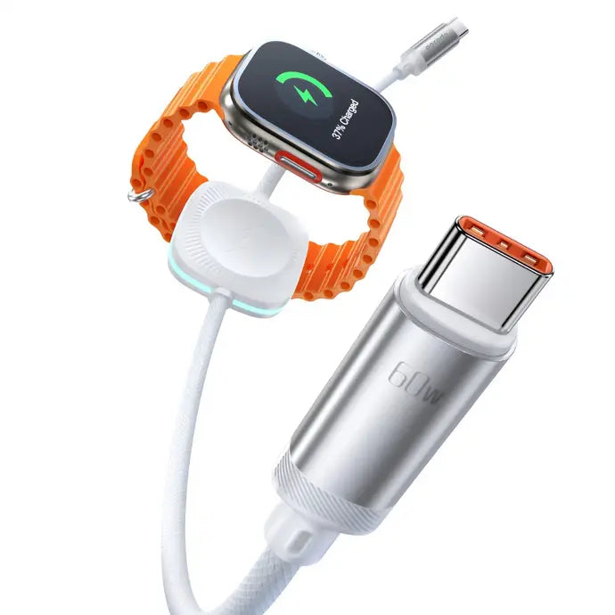 Porodo USB-C Lightning With Watch Charge & Data Cable Dual Charging Technology 1.2m