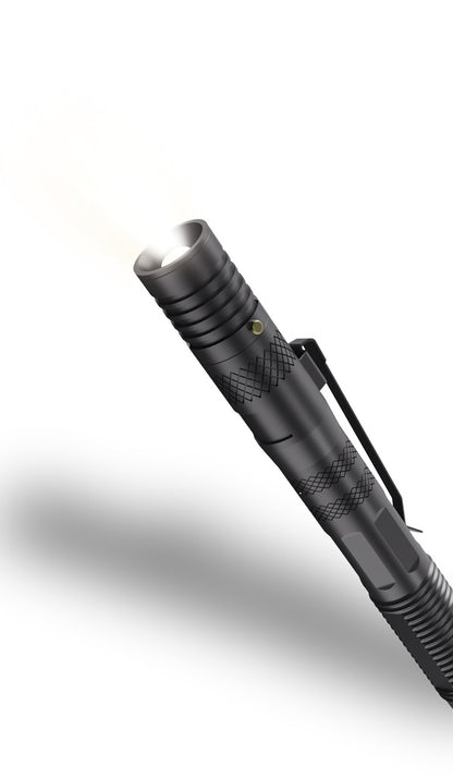 Porodo LifeStyle Outdoor 9in1 Flashlight with Holder Pen Whistle Bottle Opener and Safety Hammer