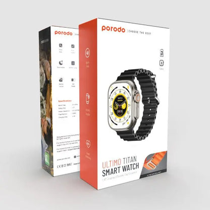 Porodo Ultimo Titan Smart Watch - Double Tap Function