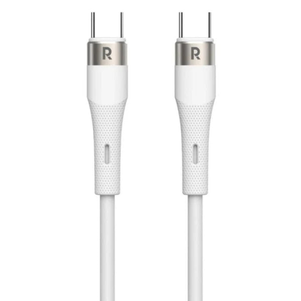 Pawa PVC 60W Data & Quick Charging USB-C to USB-C Cable 1.2m4ft - White