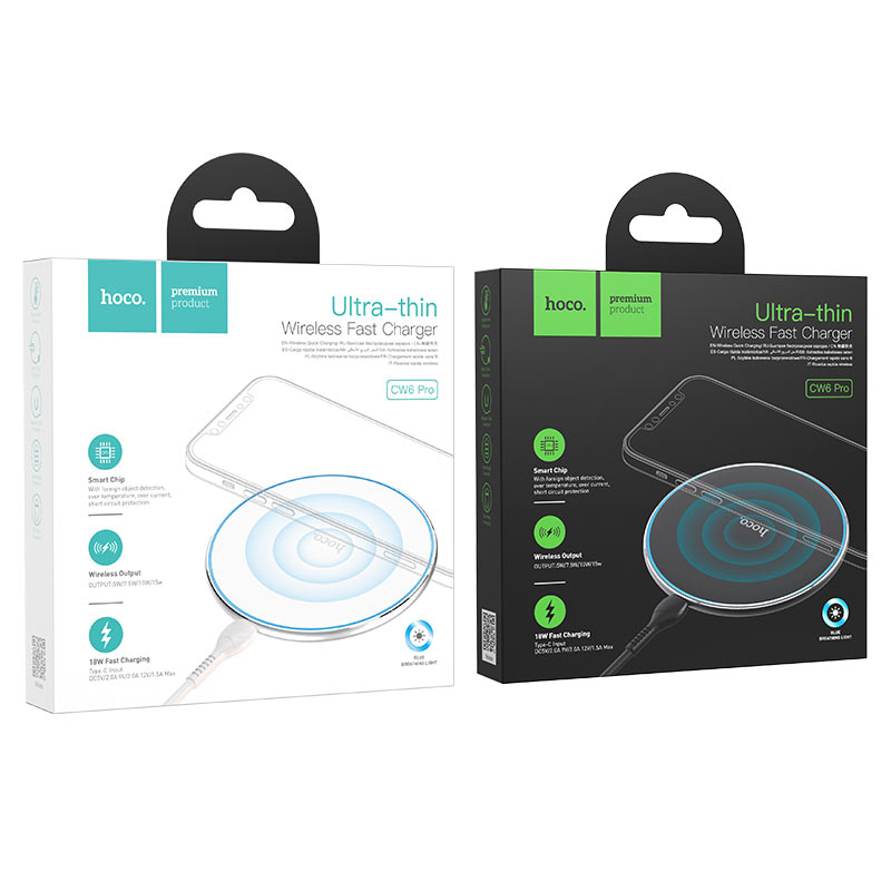 CW6 Pro Easy 15W charging wireless fast charger