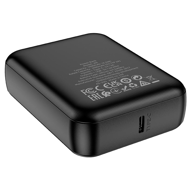 J96 Strider, mobile power bank, 5000mAh  Type-C 5V  2A input  USB 5V2A output  with LED indicator