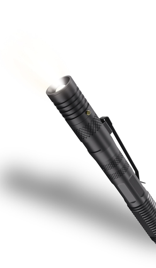 Porodo LifeStyle Outdoor 9in1 Flashlight with Holder Pen Whistle Bottle Opener and Safety Hammer